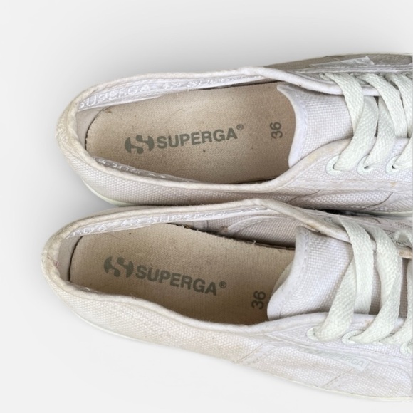 Superga 2790 Platform Sneaker in White Women's Size EU 36; US 6 - Picture 6 of 11